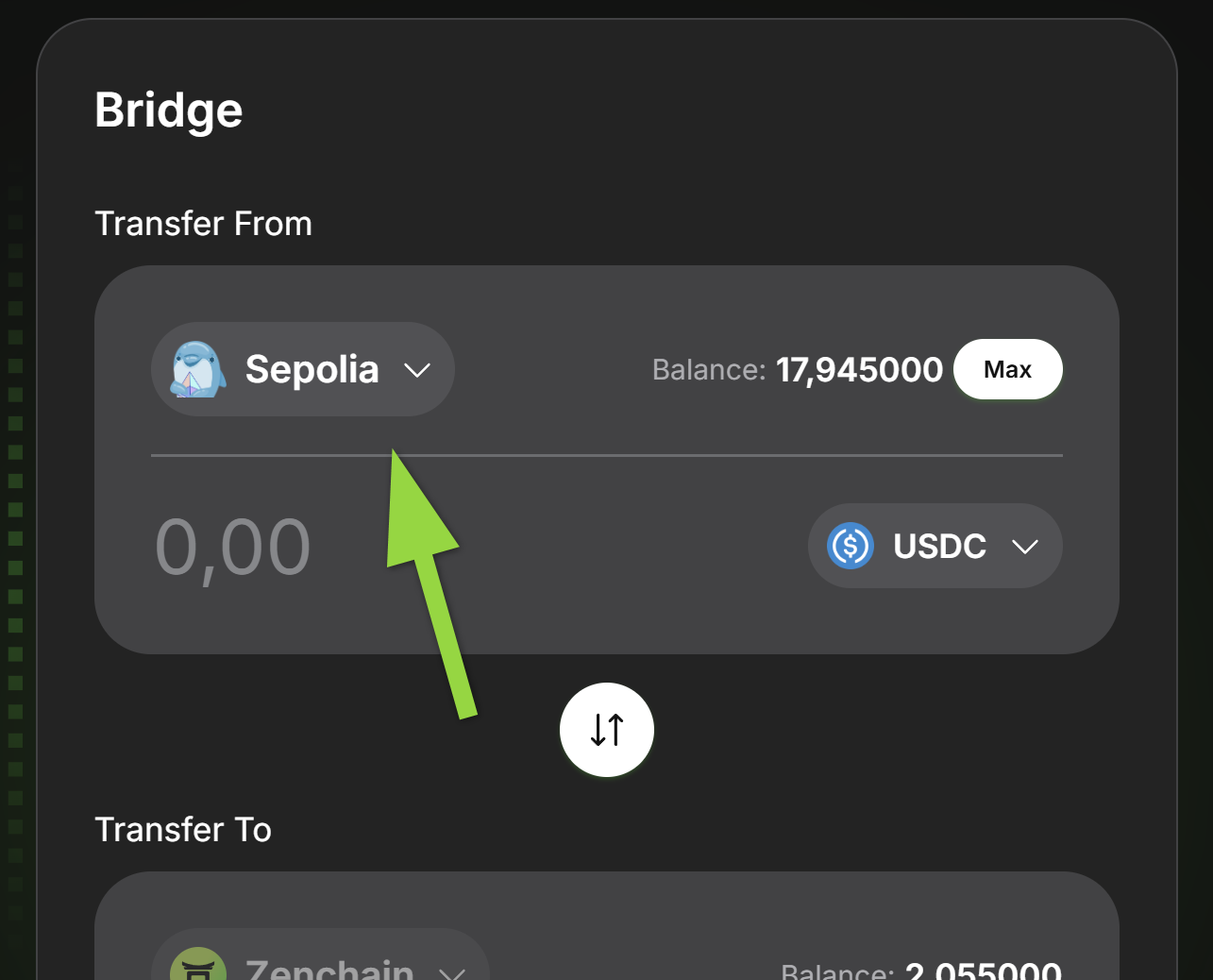 Bridge tokens with ZenBridge | ZenChain Documentation